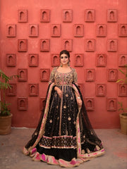 Luxury Black&Pink Gown