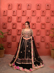 Luxury Black&Pink Gown