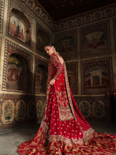Shehzadi-e-Khaas | Royal Crimson Hand-Embellished Heritage Lehnga #TA 001