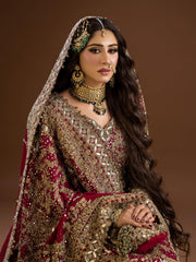 The "Maharani" Maroon Bridal Suit: Handcrafted Luxury Wedding Wear