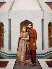 Pishwas & Matching Groom’s Sherwani Set | Heritage Collection