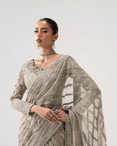 Luxury Embellished Net Saree | Designer Wedding & Festive Wear Saree