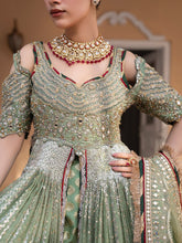 Dusty Olive Zardozi Bridal Lehenga Choli #TA002