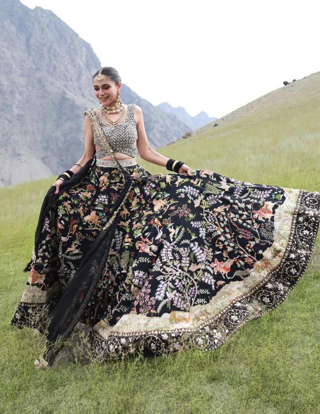 Black lehenga choli