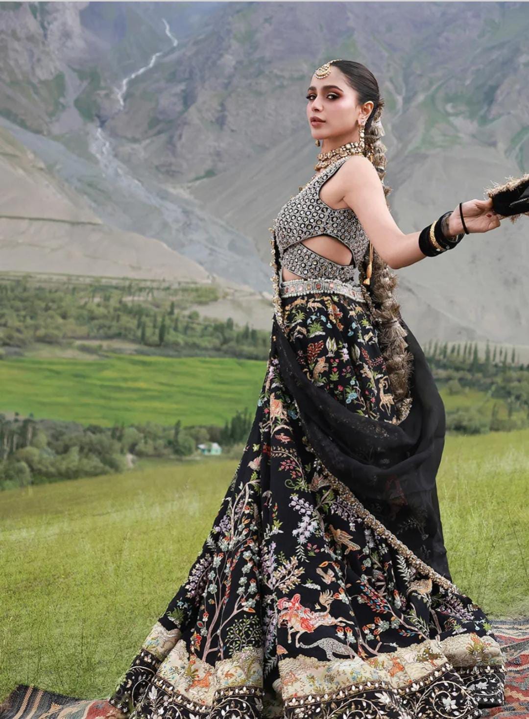 Black lehenga choli