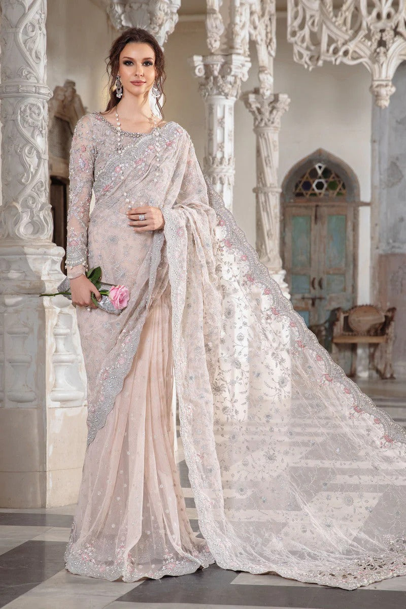 Bridal Saree Couture Pale Pink