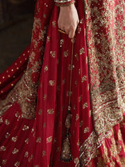 Shehzadi-e-Khaas | Royal Crimson Hand-Embellished Heritage Lehnga #TA 001
