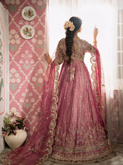 Gul-e-Zar | Hand-Embellished Royal Magenta Pishwas