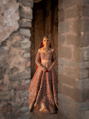 The Royal Zardozi Off-Shoulder Bridal Lehenga