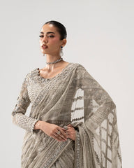 Luxury Embellished Net Saree | Designer Wedding & Festive Wear Saree