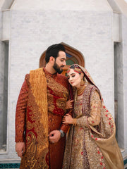Pishwas & Matching Groom’s Sherwani Set | Heritage Collection