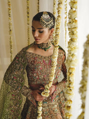 The Amber & Olive Hand-Embellished Bridal Lehenga Choli
