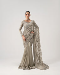 Luxury Embellished Net Saree | Designer Wedding & Festive Wear Saree