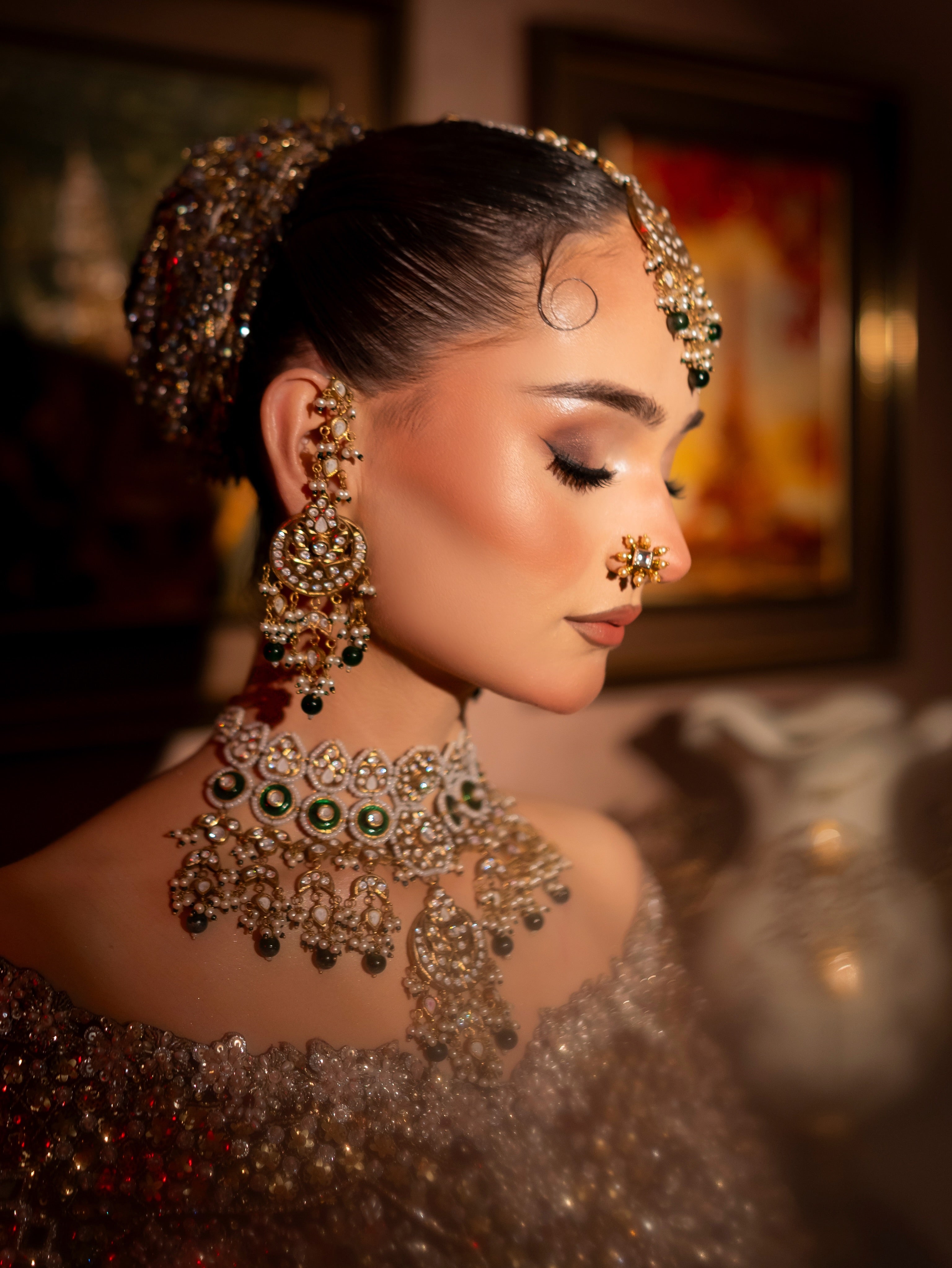 The Royal Zardozi Off-Shoulder Bridal Lehenga